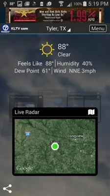 KLTVweather android App screenshot 3